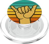 Panneau rétro Shaka/Surf : Style Surfeur Vintage Cool PopSockets PopGrip pour MagSafe