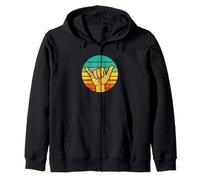 Panneau rétro Shaka/Surf : Style Surfeur Vintage Cool Sweat à Capuche