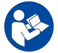 Panneau rigide CONSULTER LE MANUEL / LA NOTICE D'INSTRUCTIONS D.80mm TALIAPLAST - 624590