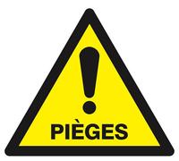 Panneau rigide DANGER PIEGES 300X300X300MM TALIAPLAST - 629329