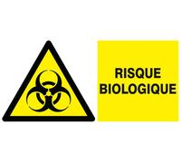 Panneau rigide DANGER, RISQUE BIOLOGIQUE 330X200mm TALIAPLAST - 621317