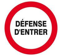Panneau rigide DEFENSE D'ENTRER D.80mm TALIAPLAST - 624218