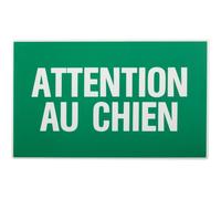 Panneau rigide en polystyrène choc Attention au chien - Rigide 330x200mm