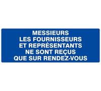Panneau rigide FOURNISSEURS & REPRESENTANTS RECUS SUR R.D.V 330x120mm TALIAPLAST - 626638