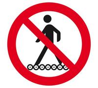 Panneau rigide INTERDIT DE MONTER SUR LE TAPIS ROULANT D.300mm TALIAPLAST - 622334