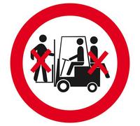 Panneau rigide INTERDIT DE TRANSPORTER DES PERSONNES D.420mm TALIAPLAST - 623321