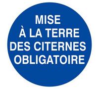 Panneau rigide MISE A LA TERRE DES CITERNES OBLIGATOIRE D.80mm TALIAPLAST - 624532