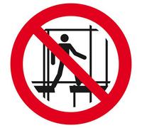 Panneau rigide NE PAS UTILISER UN ECHAFAUDAGE INCOMPLET Ø180MM TALIAPLAST - 627352