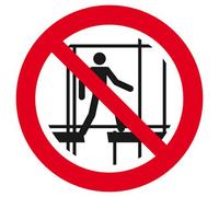 Panneau rigide NE PAS UTILISER UN ECHAFAUDAGE INCOMPLET D.300mm TALIAPLAST - 622352