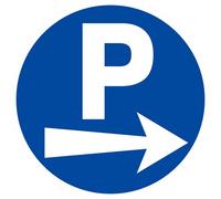 Panneau rigide PARKING FLECHE A DROITE D.300mm TALIAPLAST - 622523