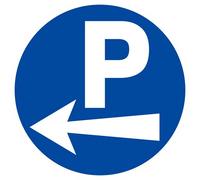 Panneau rigide PARKING FLECHE A GAUCHE D.300mm TALIAPLAST - 622522