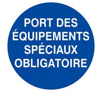 Panneau rigide PORT DES EQUIPEMENTS SPECIAUX OBLIGATOIRE D.420mm TALIAPLAST - 623529