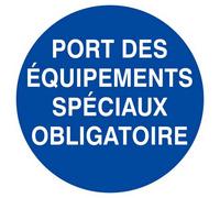 Panneau rigide PORT DES EQUIPEMENTS SPECIAUX OBLIGATOIRE D.80mm TALIAPLAST - 624530