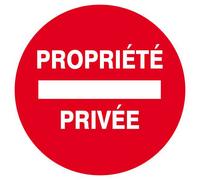 Panneau rigide PROPRIETE PRIVEE Ø180MM TALIAPLAST - 627225