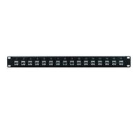 Panneau RJ45 CAT5E complet - 16 ports blindé G