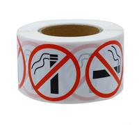 Panneau rond No Signs 2,5 cm pour restaurant, magasin, bus, rond sans