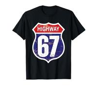 Panneau rouillé « Highway 6 7 » drôle Six Seven 67 Meme Highway T-Shirt