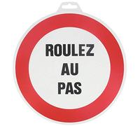 Disque d'interdiction rouge - diamètre 300 mm - Roulez au pas NOVAP