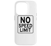 Panneau Routier « No Speed Limit » Coque pour iPhone 14 Pro