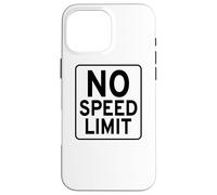 Panneau Routier « No Speed Limit » Coque pour iPhone 16 Pro Max