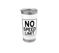 Panneau routier « No Speed Limit » Gobelet isotherme en acier inoxydable double paroi