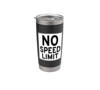 Panneau routier « No Speed Limit » Gobelet isotherme en acier inoxydable double paroi