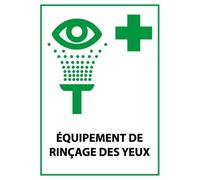 Panneau sécurité E011 Rinçage oculaire Norme ISO 7010 - Vinyle Souple Autocollant - A5