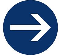 Panneau sens de signalisation en aluminium/dibond : dimensions : 300x300mm épaisseur : 3 mm