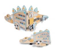 Panneau sensoriel mural - Jouet éducatif en bois en forme de dinosaure - Panneau mural pour activités sensorielles, pour , maison, maison, chambre, salle de rèche