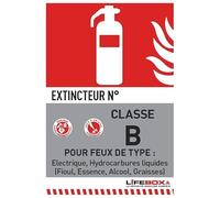 Panneau signalétique extincteur b