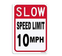 Panneau « Slow Down No Wake Zone », 30,5 x 40,6 cm, aluminium laminé durable