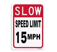 Panneau « Slow Down No Wake Zone », 30,5 x 40,6 cm, aluminium laminé durable