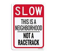 Panneau « Slow Down No Wake Zone », 30,5 x 40,6 cm, aluminium laminé durable