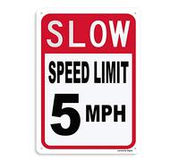 Panneau « Slow Down No Wake Zone », 30,5 x 40,6 cm, aluminium laminé durable