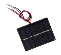 Panneau solaire 0,3 W 3 V avec revêtement époxy - Module photovoltaïque avec fil pour systèmes d'éclairage domestique - 65 x 48 mm