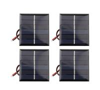 Panneau solaire 0,55 W 3 V pour modèles de bricolage et petits appareils électriques Polysilicium Module chargeur avec conversion d'énergie efficace 65 x 50 mm Bleu