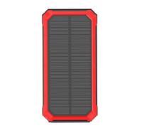 Panneau solaire - 10 000 mAh étanche de survie, chargeur de téléphone sans fil, batterie solaire | pour randonnée, voyage, pêche, camping, randonnée, festival de musique, smartphone, appareil photo