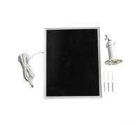 Panneau solaire 10 W 5 V avec câble de charge USB de 4 m IP66 étanche monocristallin pour caméra de sécurité à batterie basse consommation extérieure à charge continue, blanc et noir