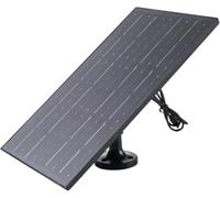 Panneau solaire 10 W 5 V, chargeur photovoltaïque bifacial à haute efficacité pour caméra de sécurité, caméra extérieure à batterie rechargeable, 1 pièce