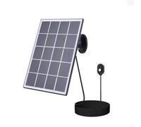 Panneau solaire 10 W pour projecteur Arlo Ultra 2 Pro 5S 4 3 Projecteur IP65 résistant aux intempéries Chargeur monocristallin avec support réglable et câble long Blanc (noir)