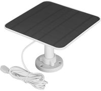 Panneau Solaire 12 W pour Caméra Pro 3 Pro 4 Ultra 2 Go 2,Alimentation de Sonnette Vidéo pour Batterie de Caméra Spotlight avec Câble de Chargeur de 9,8 Pieds,Batterie