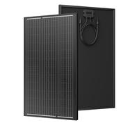 Panneau solaire 120 W, module solaire monocristallin à haut rendement, cadre en aluminium noir 12 V/24 V, idéal pour centrale électrique de balcon, camping-car, hangar, bateau
