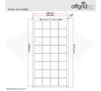 Panneau Solaire 120Wp Module Flexible Plongeur PV Cellule Solaire ETFE...