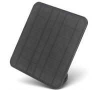 Panneau Solaire 12W pour Batterie de Caméra de Projecteur Annulaire, étanche IP65, Chargement Sûr, pour Caméra de Surveillance Extérieure (BLACK)