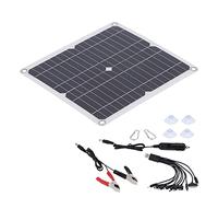 Panneau Solaire 15W 18V, Chargeur Monocristallin, Étanche IP65, Léger et Compact - Haute Efficacité 23-24%, Usage Intérieur et Extérieur, Pour Voiture et Bateau