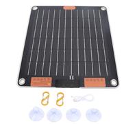 Panneau solaire 20 W double sortie chargeur solaire portable haute efficacité double face production d'énergie ultra fin léger pour les voyages, le camping, les activités de plein