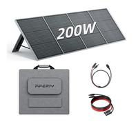 Panneau Solaire 200W ETFT IP65,Kit de Panneau Solaire Monocristallin Pliable,Générateur Solaire avec Support Autoportant