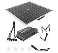 Panneau Solaire 200w Monocristallin Portable pour Camping et Voyage | Rendement 98 %, Kit Léger à Haute Stabilité, Chargeur 12v, Usage Extérieur et Alimentation D'urgence