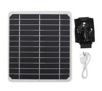 Panneau solaire 20W, 5V 2A Mini USB Type C Port DC Panneau solaire,IP67 Étanche Module Monocristallin Kit de Panneau Solaire DIY pour Téléphone Intelligent, Petits Ventilateurs Extérieur