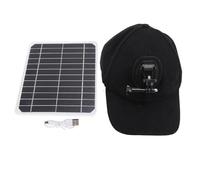 Panneau solaire 20W avec chapeau Double ports USB PD Charge rapide 5V Réglateur de tension pour les activités de plein air